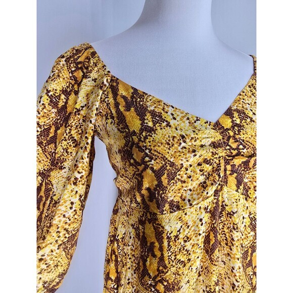 Revolve FAITHFULL THE‎ BRAND Colorful Peasant Smocked Mini Dress UK10 US6 IT42 M - Picture 5 of 11